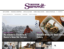 Tablet Screenshot of coloradosummitmag.com